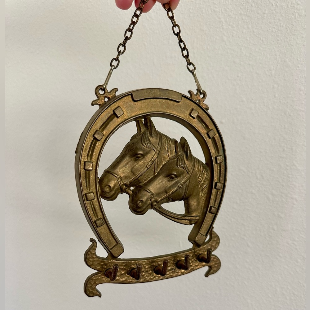 Brass Horse Key Hook